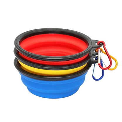 COLLAPSIBLE SILICONE TRAVEL PET BOWL - YourPetWillThankYou